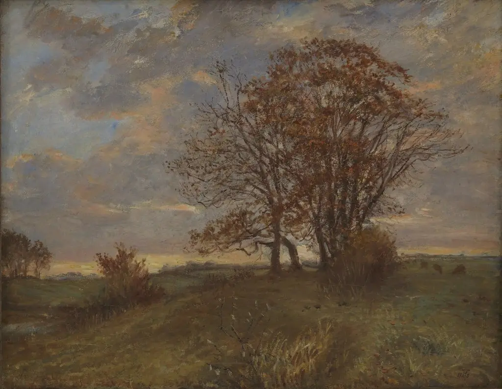A Landscape near Borup, Zealand. Evening