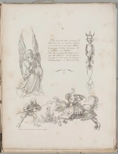 Art of the Lithograph: Three Designs from Dürer’s Prayer Book, Plate V
