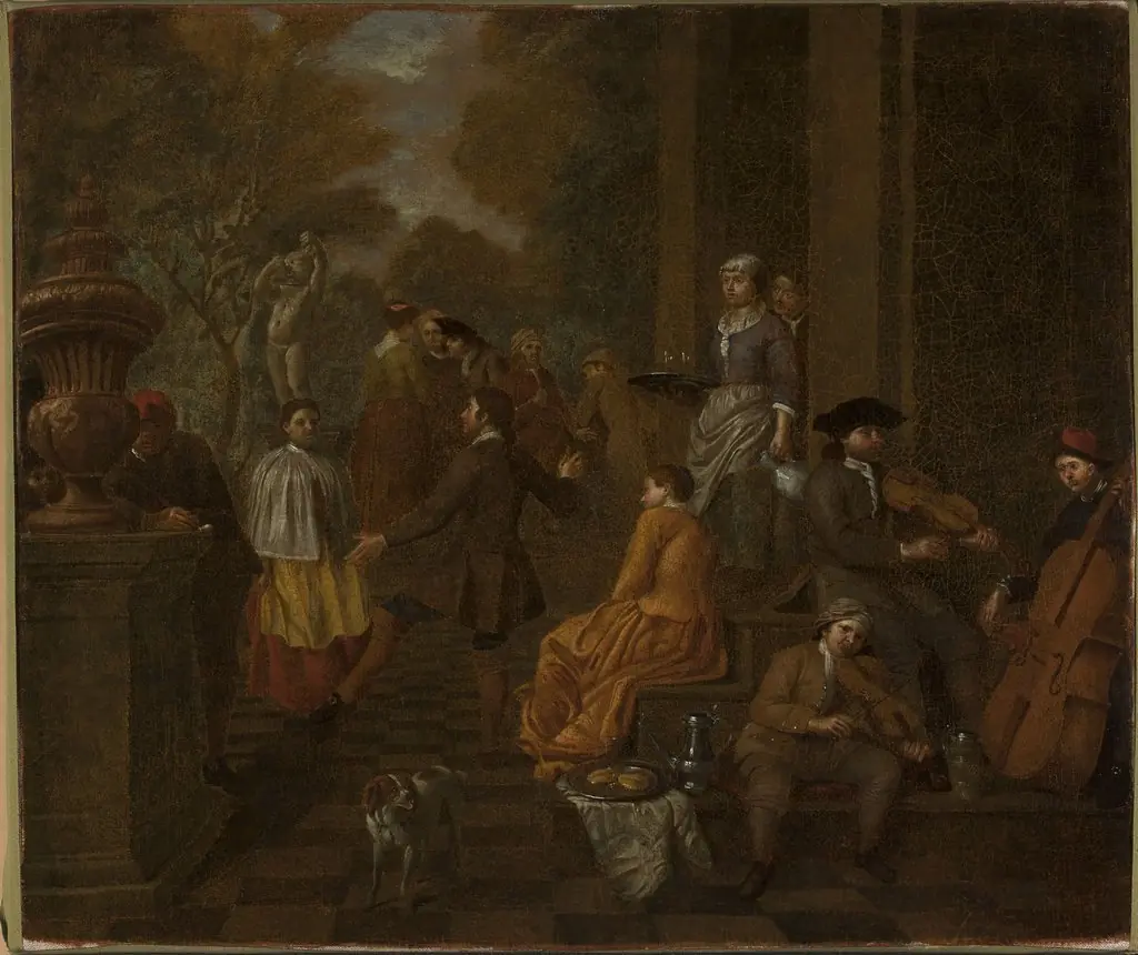 Company in the garden