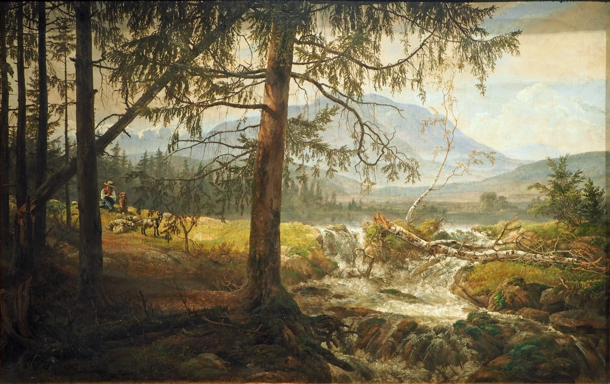 Nordic Landscape, by Johan Christian Dahl, oil, 1822