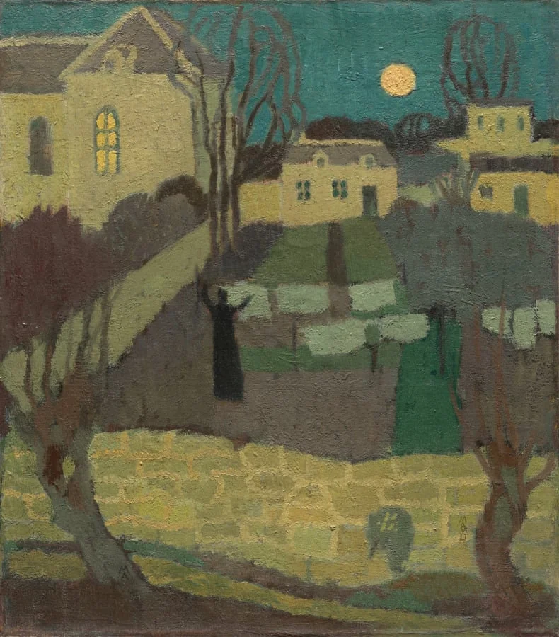 Drying the Linen, or Moonrise at the Priory, by Maurice Denis, unspecified, 1894