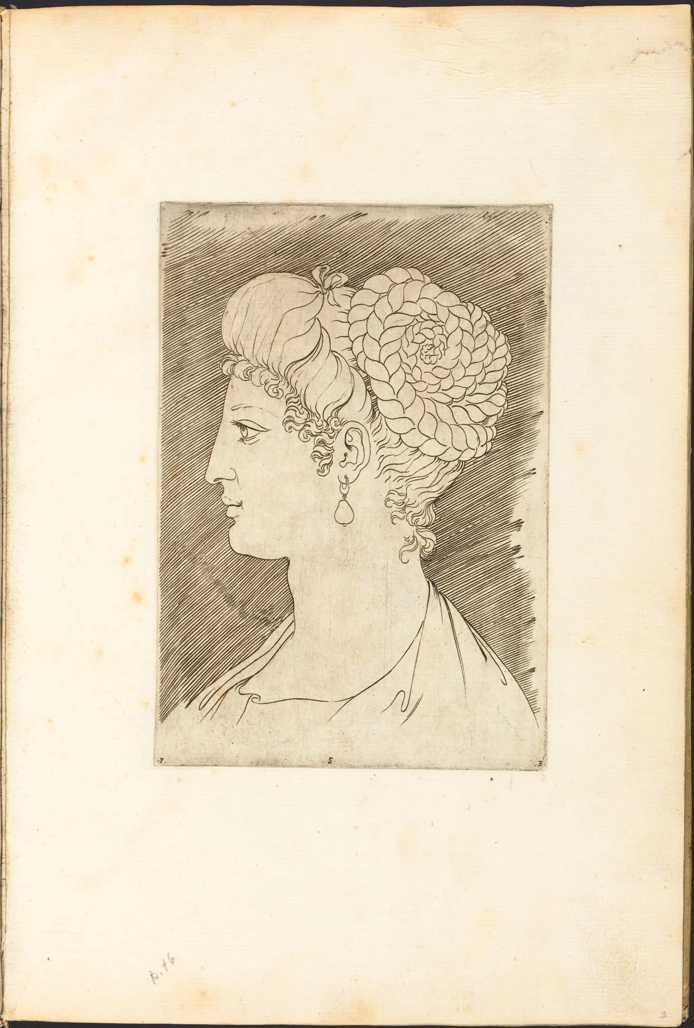 Print from Drawing Book, by Luca Ciamberlano, ink, 1615