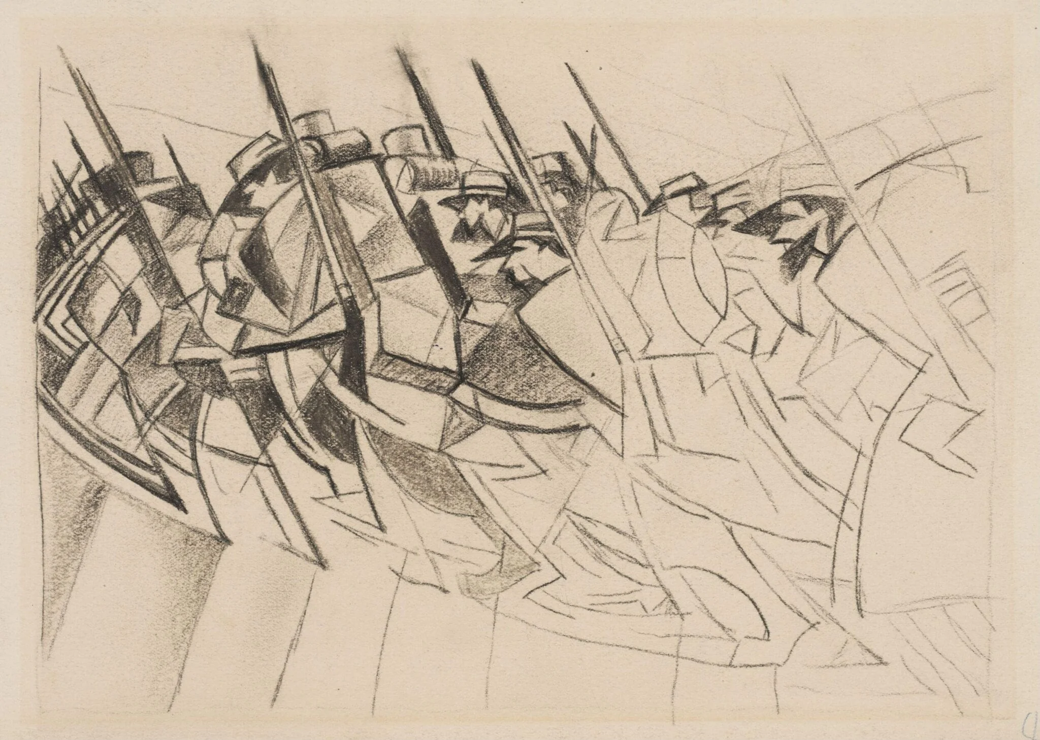'Returning to the Trenches', by Christopher Richard Wynne Nevinson, 1914
