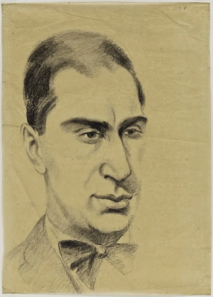 Untitled, by Robert Delaunay, charcoal, 1922