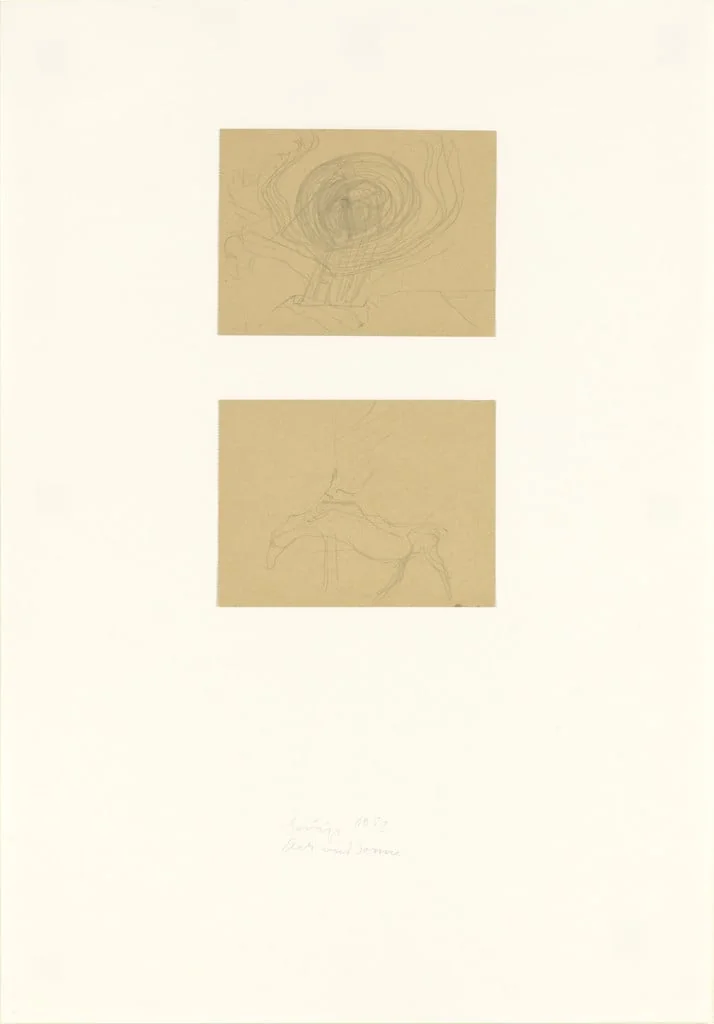 Untitled, by Joseph Beuys, graphite, 1952