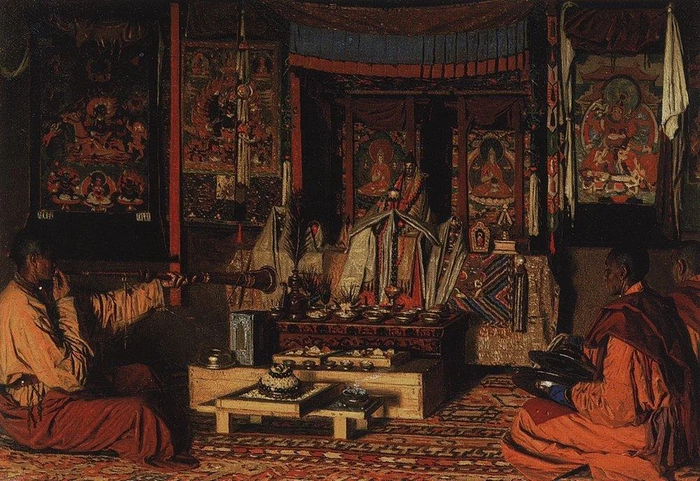 Kalmyk chapel, by Vasily Vereshchagin, unspecified, 1869