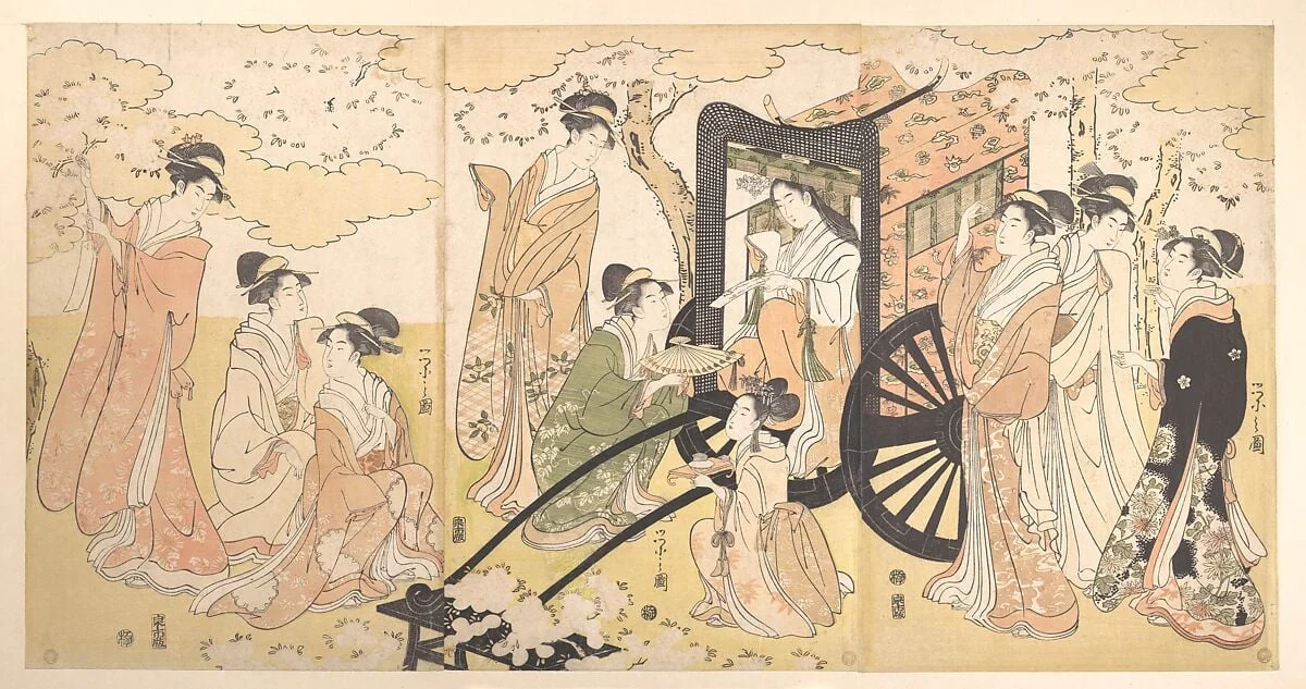 Untitled, by Chôbunsai Eishi, ink, 1797