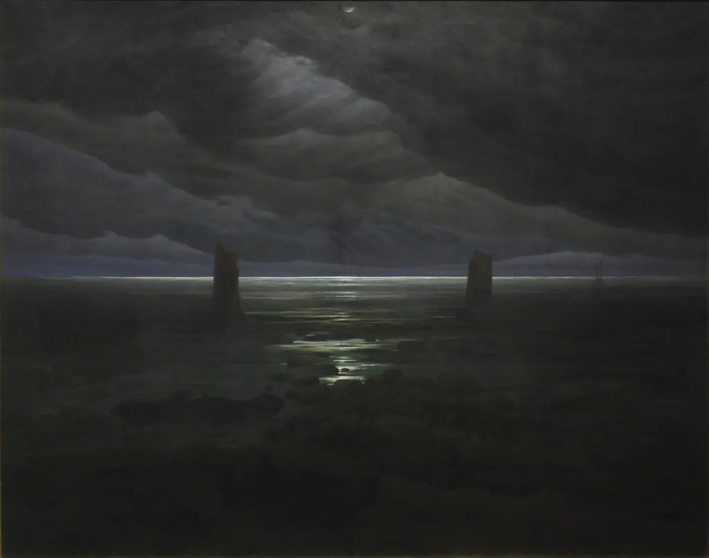 Sea Shore in Moonlight