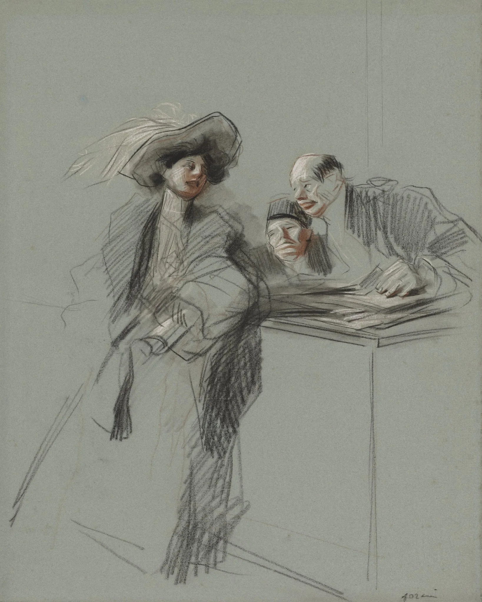 The Client, by Jean-Louis Forain, 1892