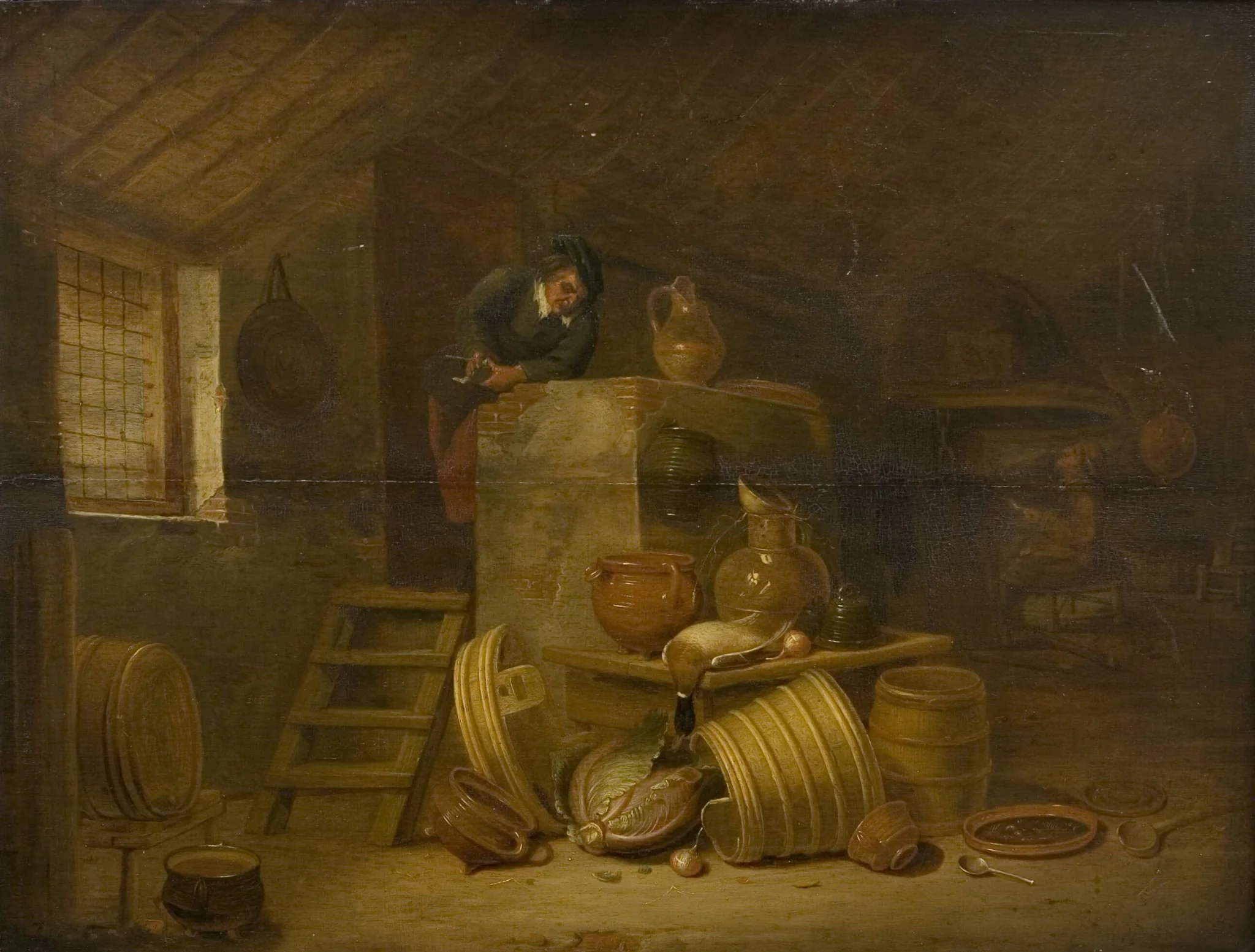 Interior of a Kitchen, by Unknown, 1650