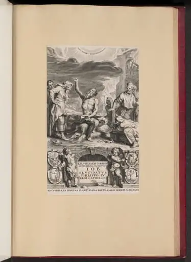 Title Page for Balthasar Cordier, Iob Elvcidatvs