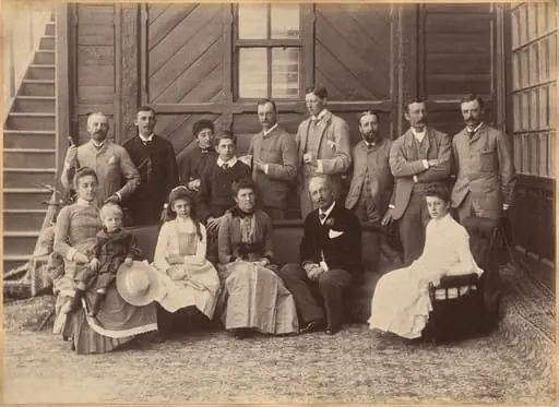 Viceregal Party Shimla (verso)