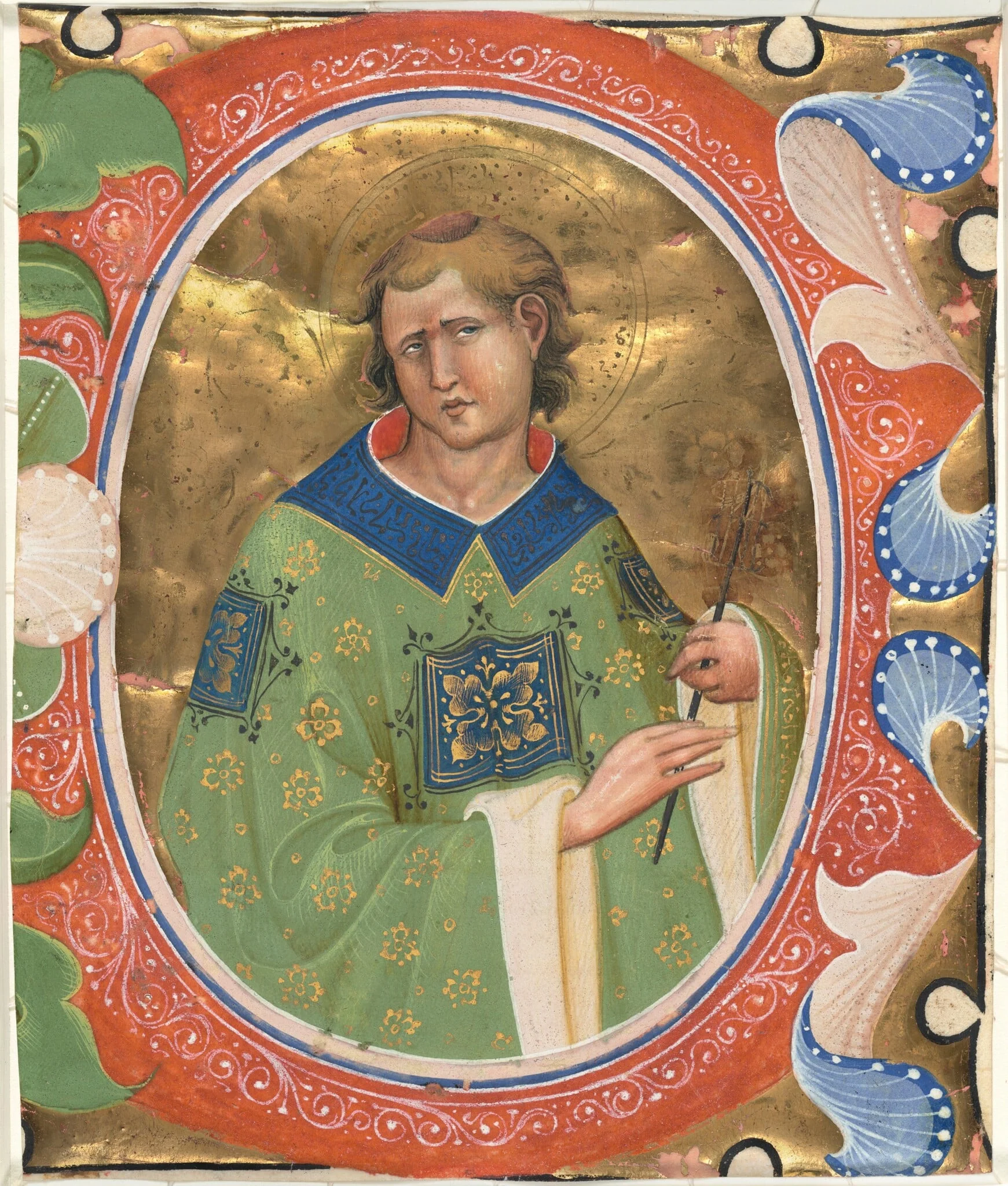 Saint Lawrence, by Master of the Murano Gradual, 1445