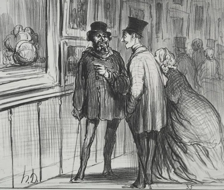 The Painter Who Had a Painting Refused., by Honoré Daumier, 1859