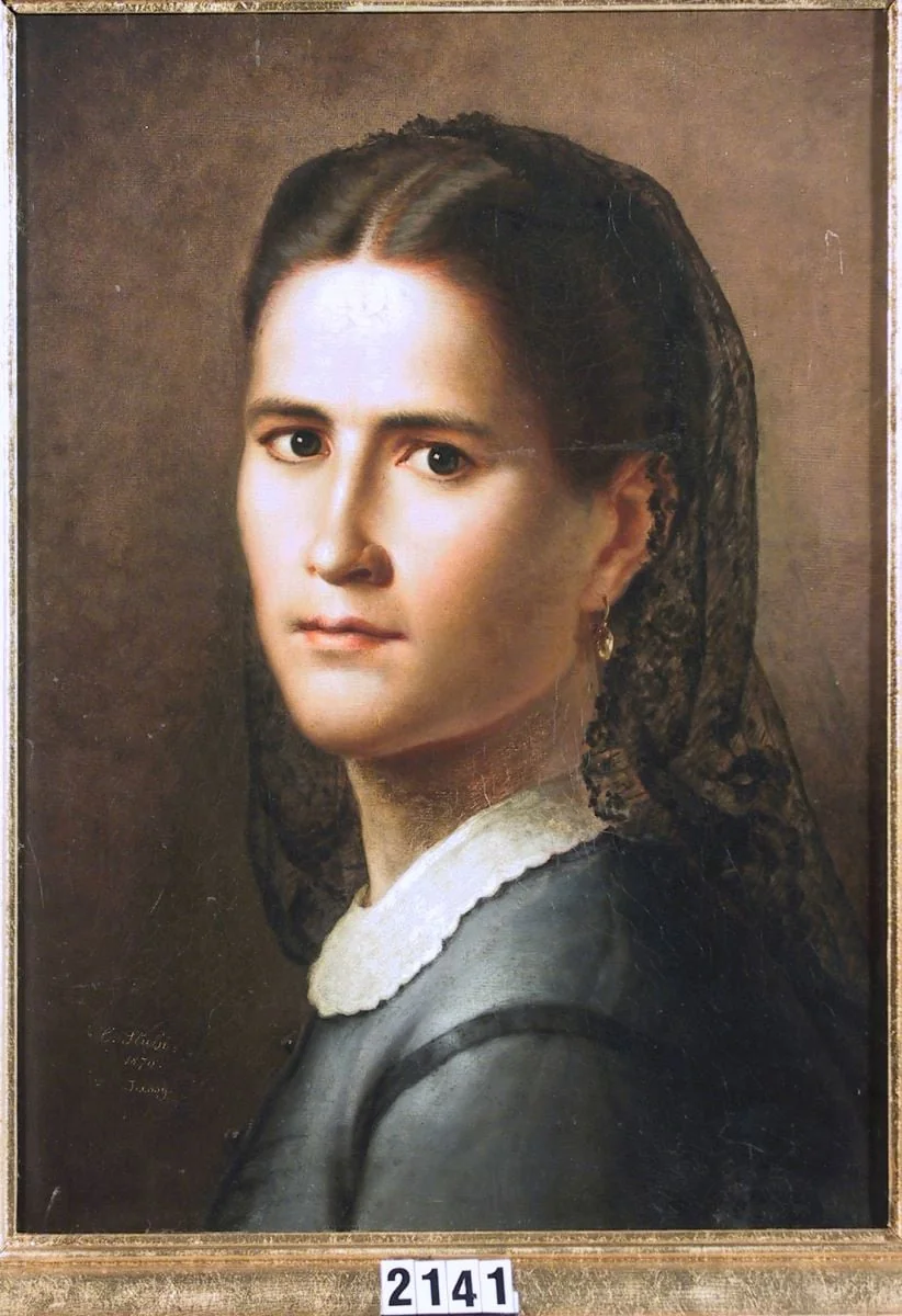 Portret de femeie, by Constantin Daniel Stahi, 1892