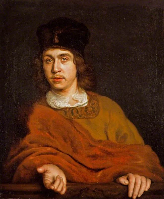 A Young Man in a Fur Cap, by Adam Camerarius, oil, 1649
