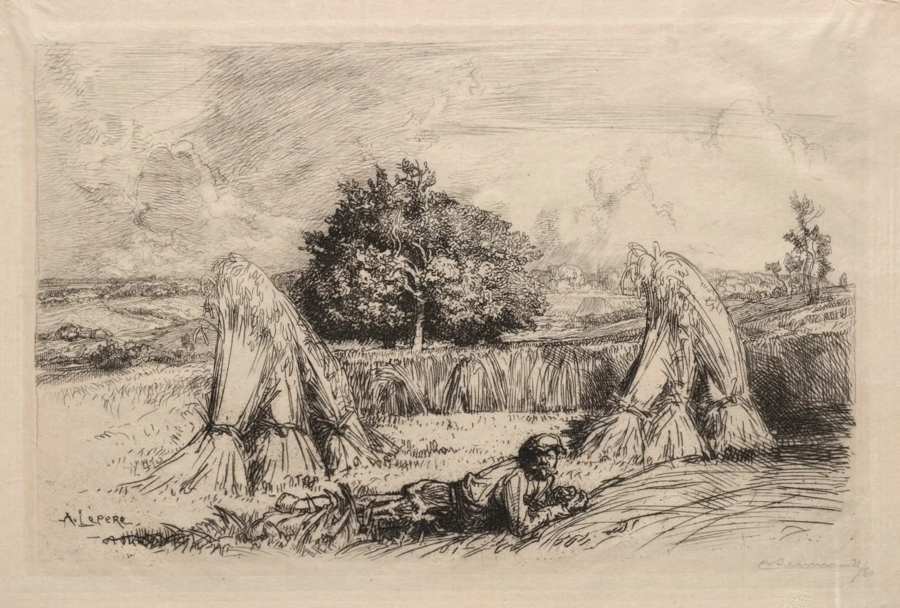 Javelles de Seigle, Crèvecoeur, by Auguste Lepère, 1915