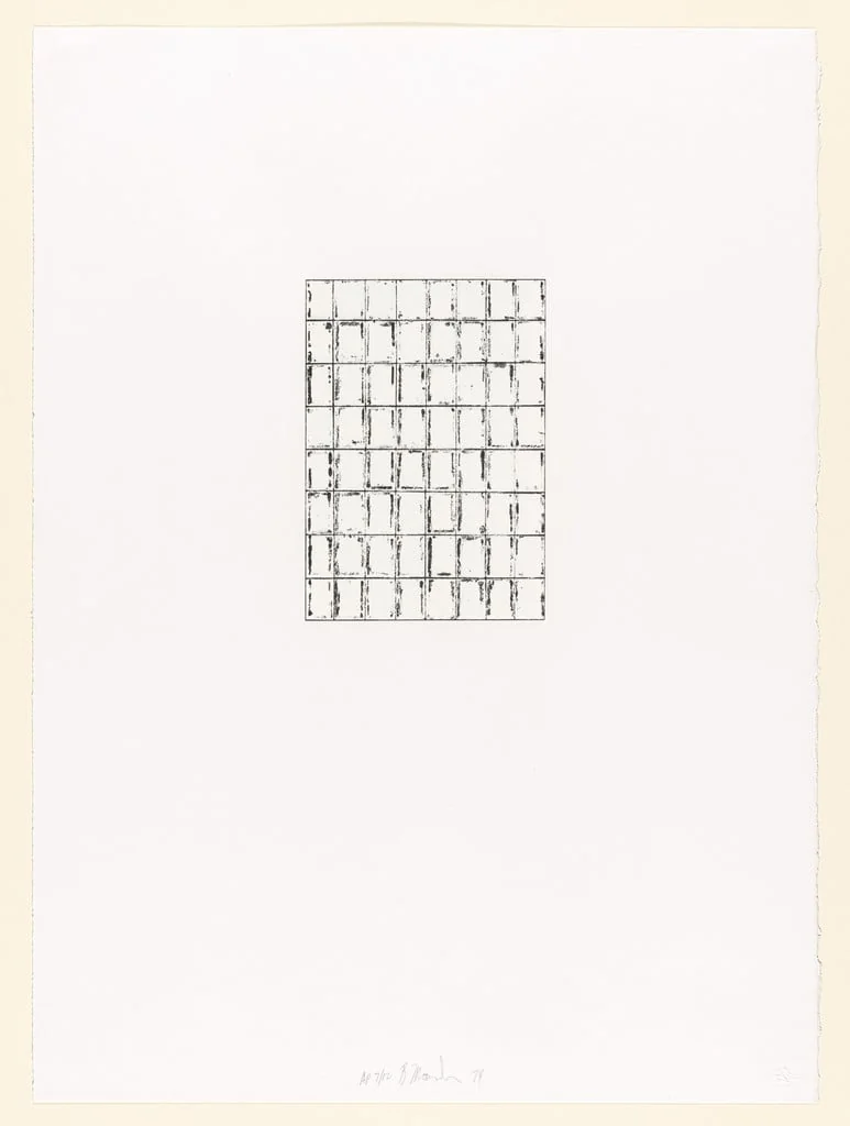 Untitled, by Brice Marden, ink, 1974