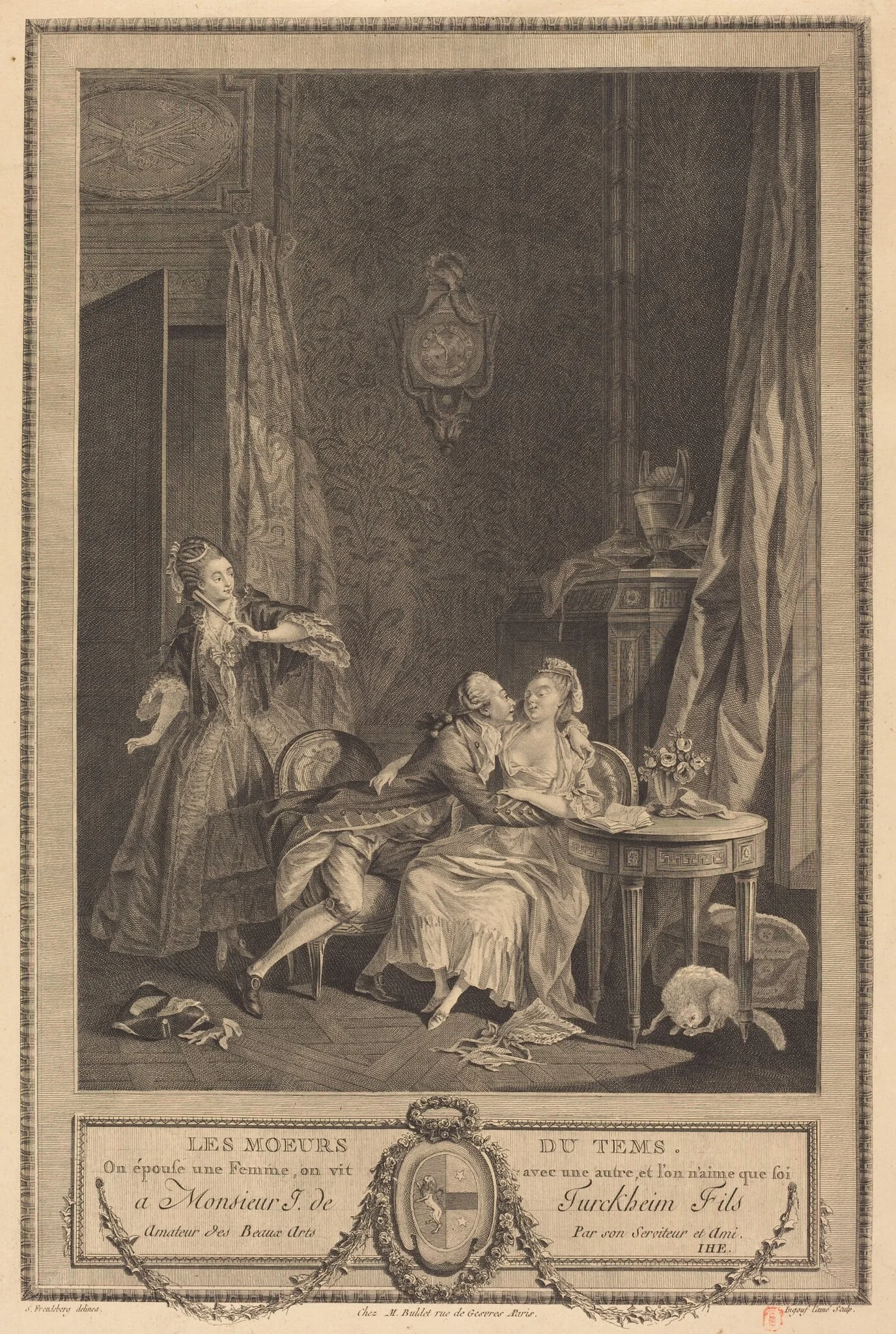 Les moeurs du temps, by Pierre-Charles Ingouf, ink, 1773