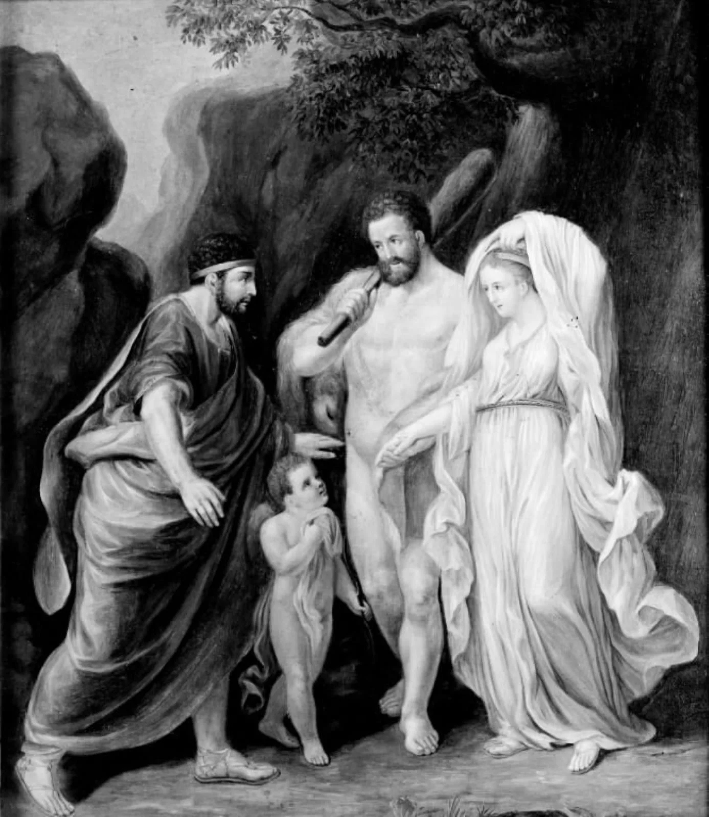 Hercules and Alcestis, by Unknown, 1750