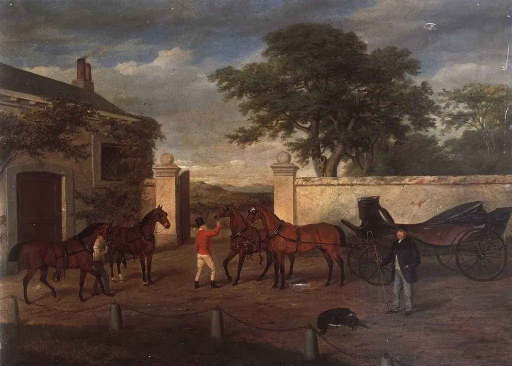 Stable yard scene