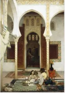 Women in an Eastern Courtyard