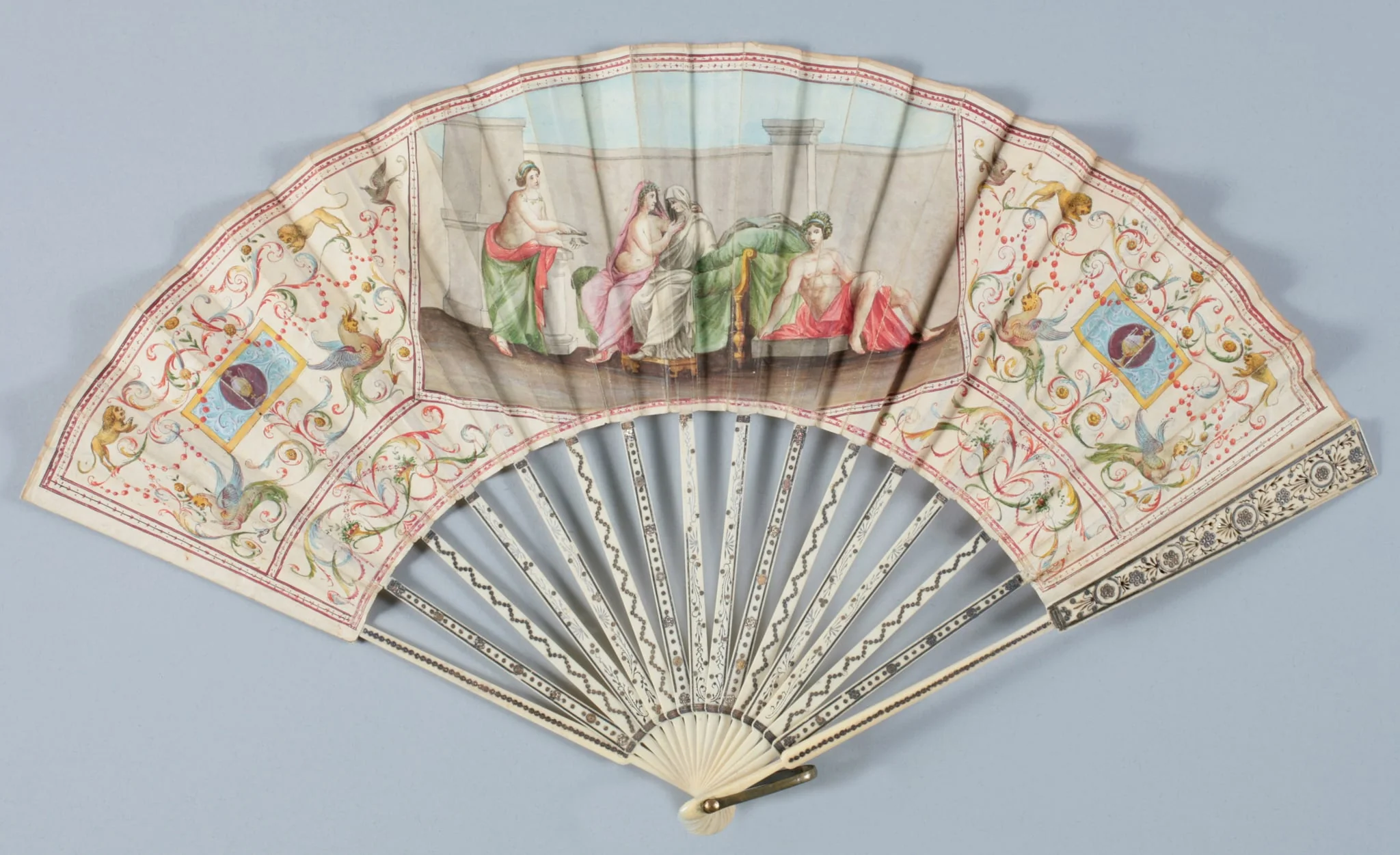 Eventail plié, by Unknown, unspecified, 1790