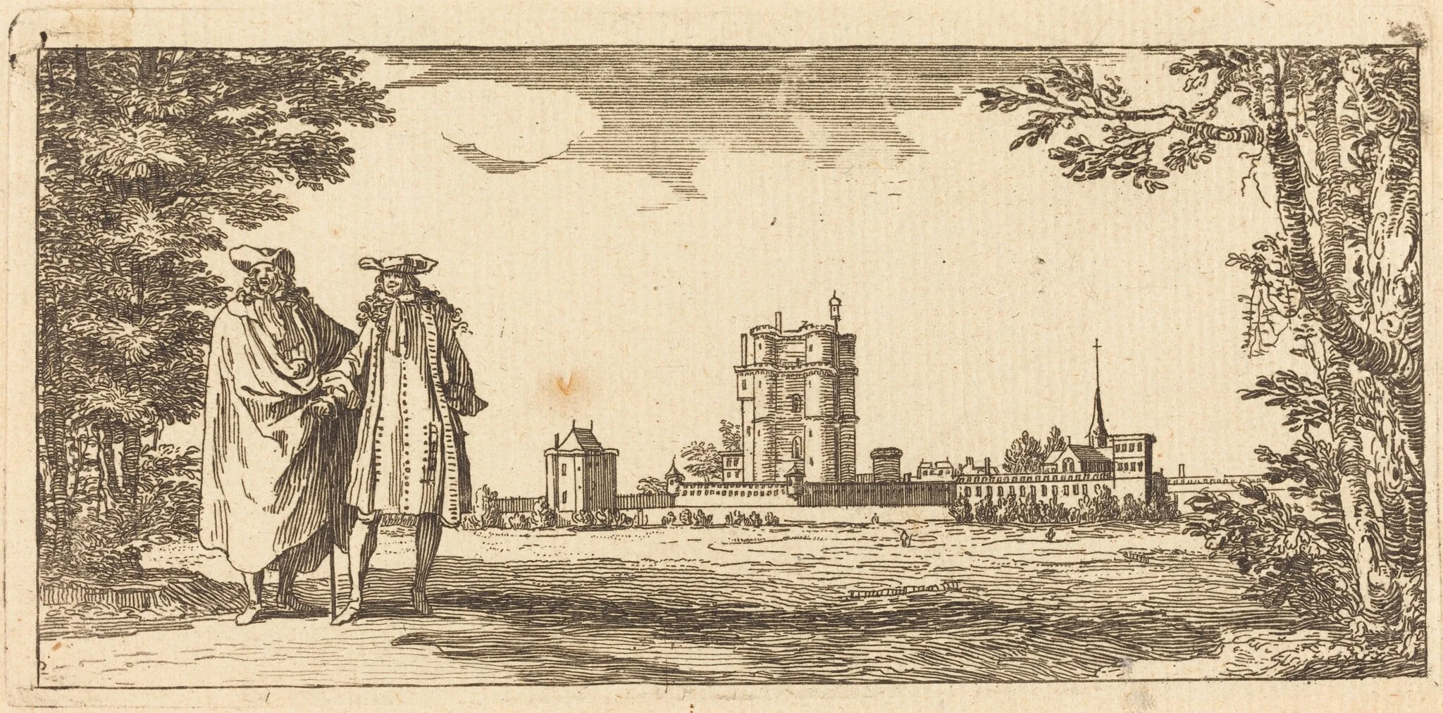 Plan general du Chasteau et petit Parc de Vincennes, by Israël Silvestre, ink, 1668
