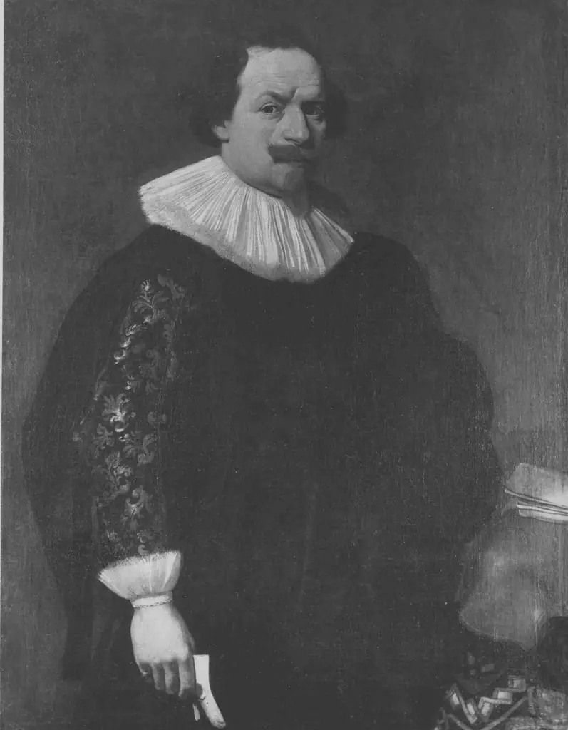 Portrait of a man with a scar