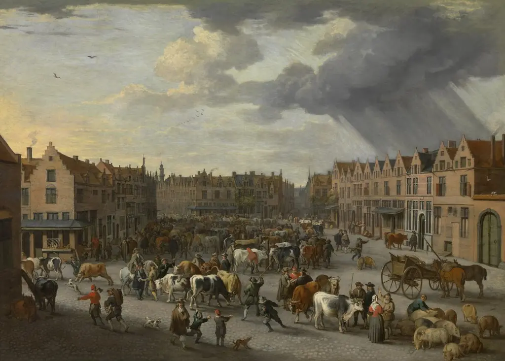 The old cattle market in Antwerp