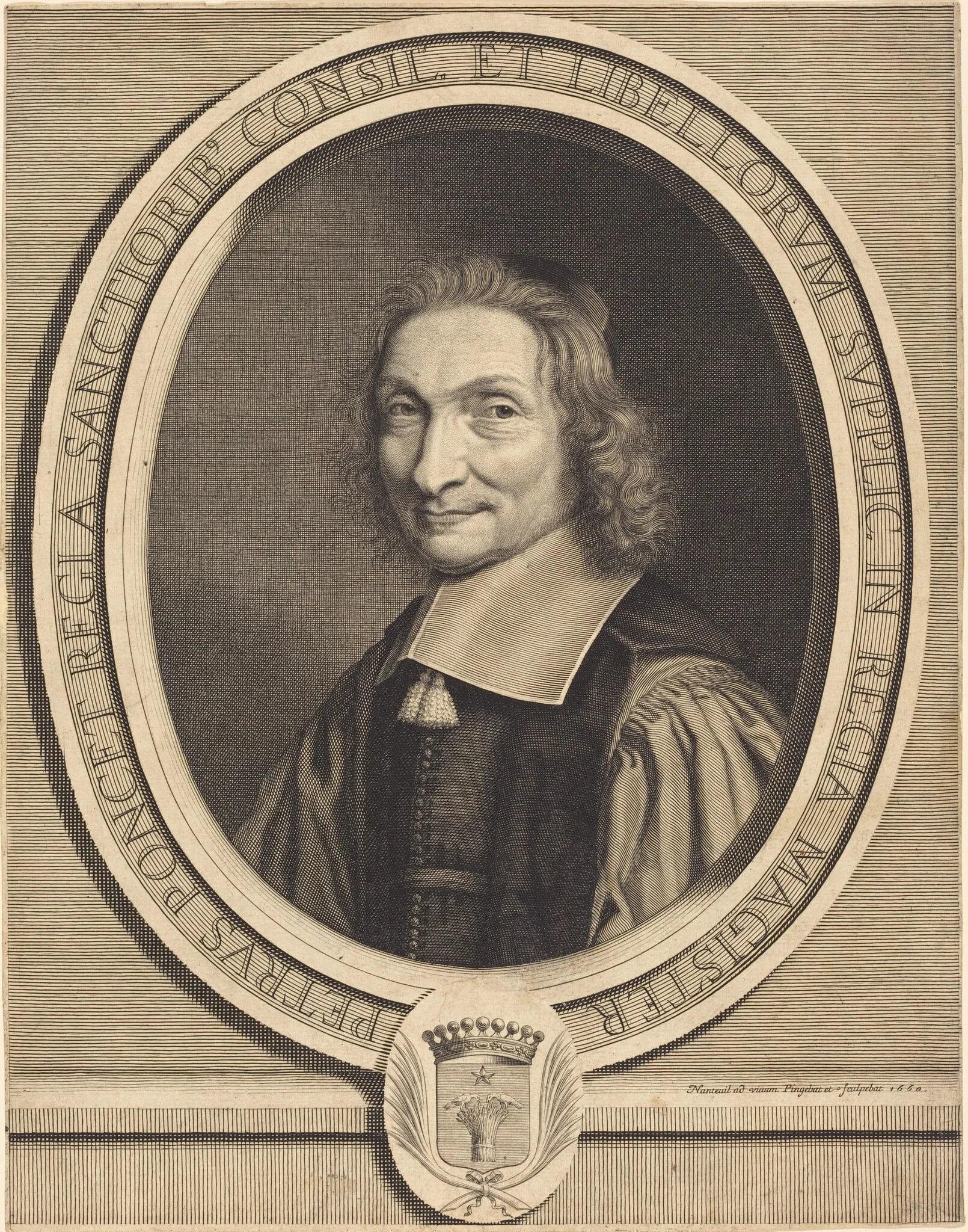 Pierre Poncet, by Robert Nanteuil, ink, 1660