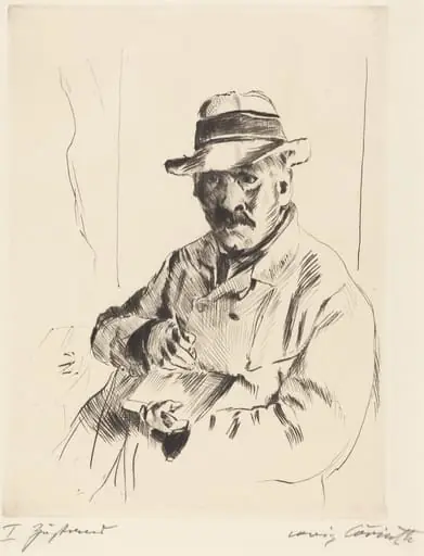 Selbstbildnis im Strohhut (Self-Portrait in a Straw Hat)