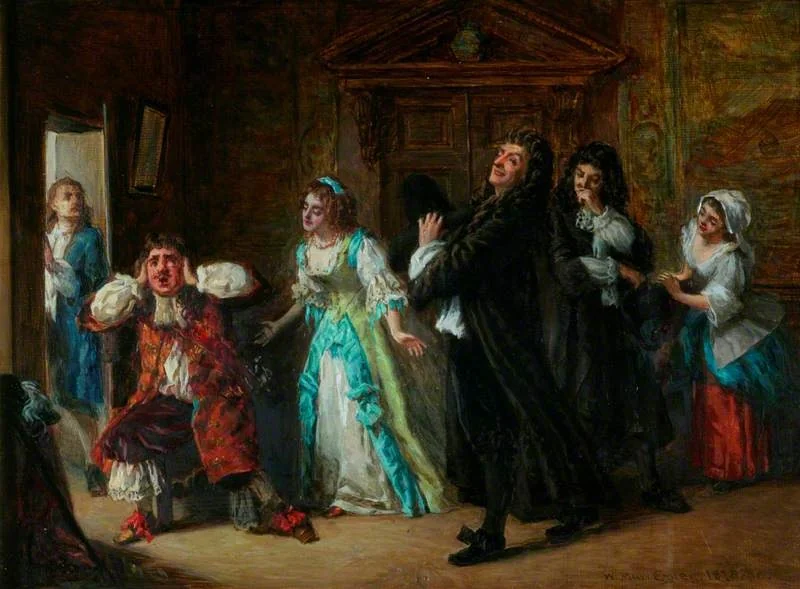 Scene from Molière's 'Le Medecin Malgré Lui', by William Maw Egley, oil, 1890