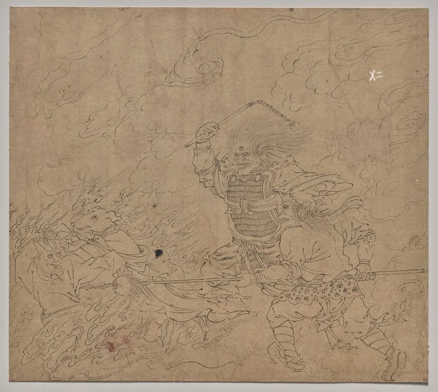 Album of Daoist and Buddhist Themes: Search the Mountain: Leaf 42, by Unknown, unspecified, 1204
