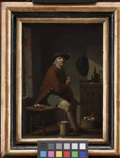 A Man Smoking His Pipe
