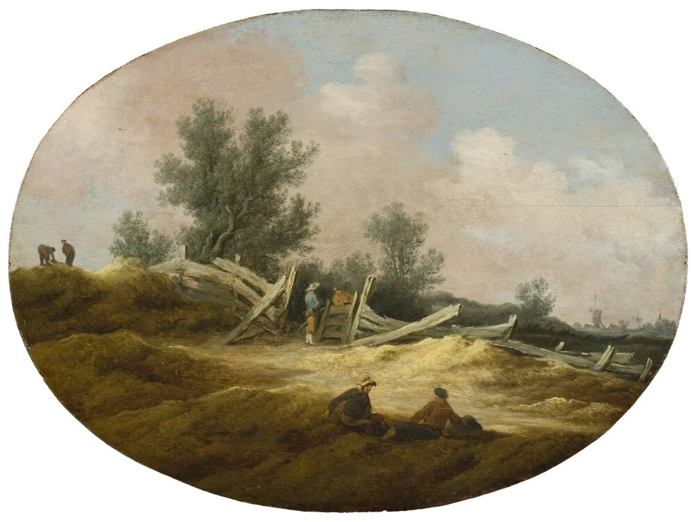 Landscape with a Wooden Fence and Figures
