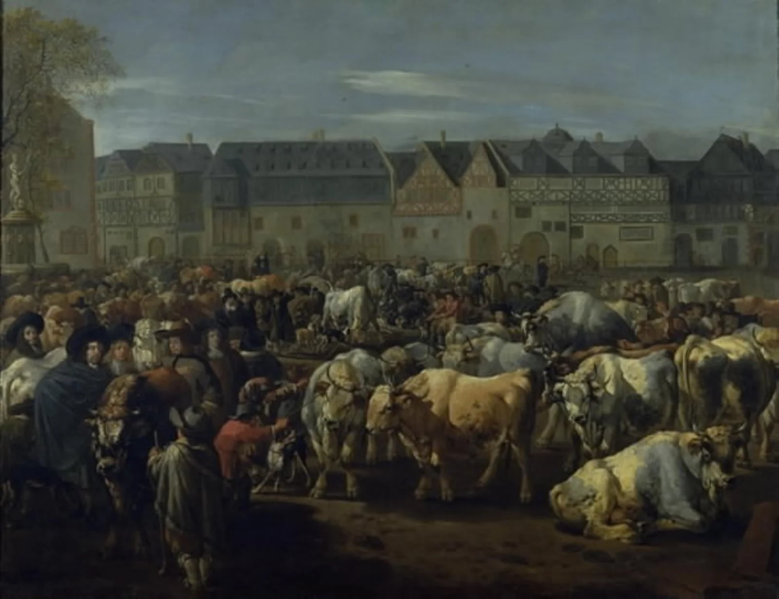 A Cattle Fair, by Unknown, 1676