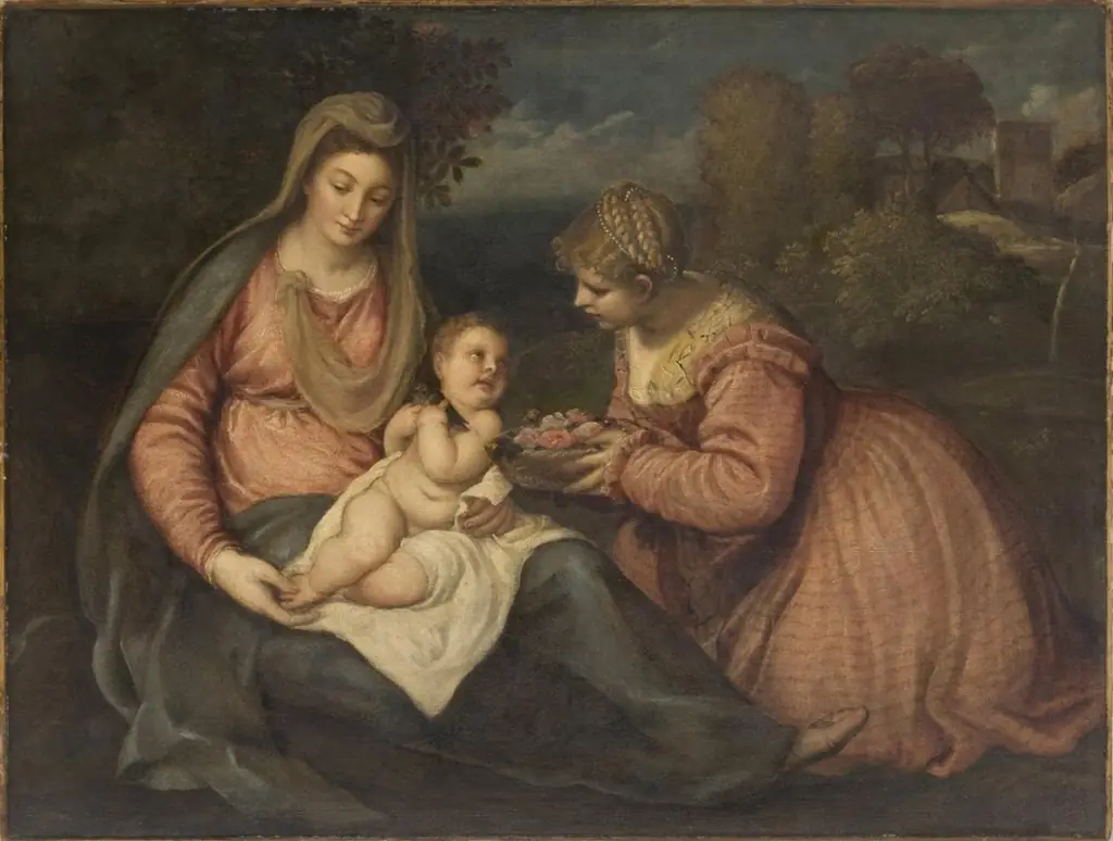 Virgin and Child, with Saint Dorothy