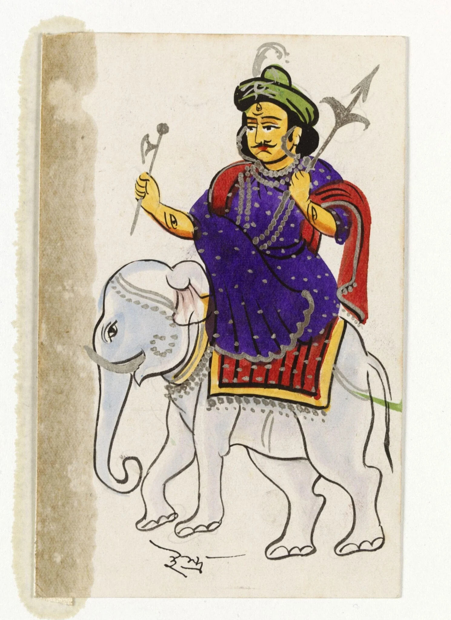 Indra, by Unknown, paint, 1890