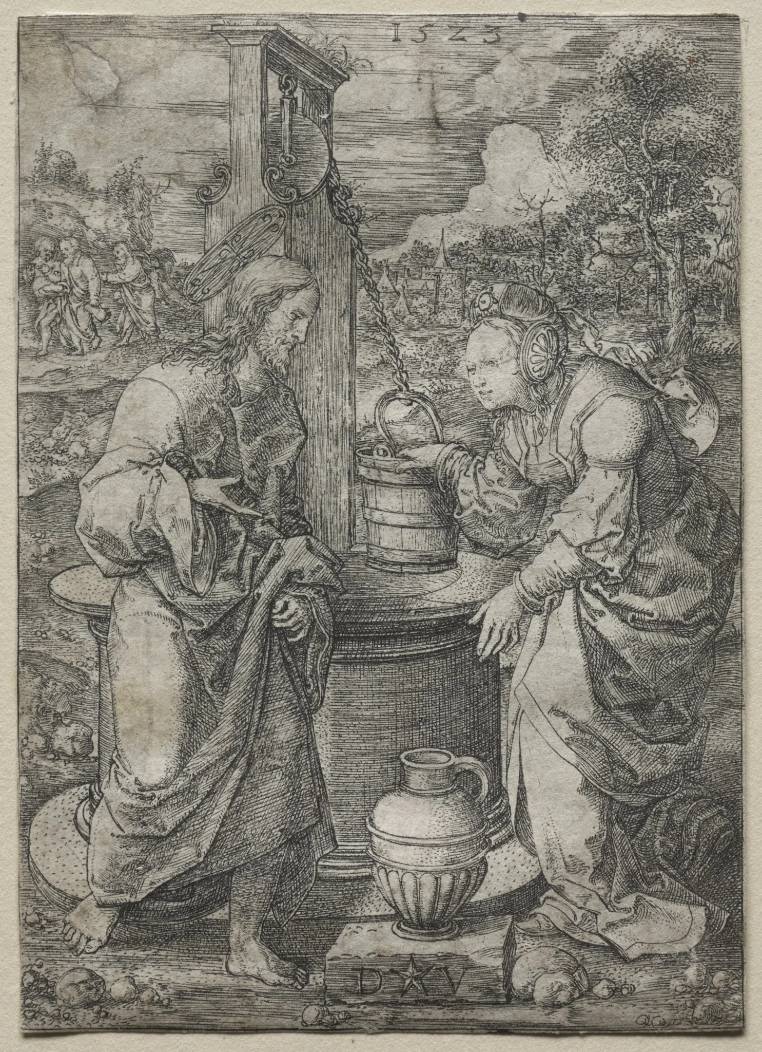 Christ and the Woman of Samaria, by Dirck Vellert, 1523