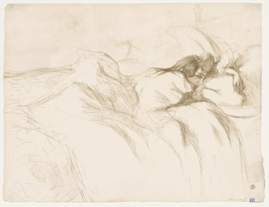 Elles: Woman Sleeping, by Henri de Toulouse-Lautrec, 1896