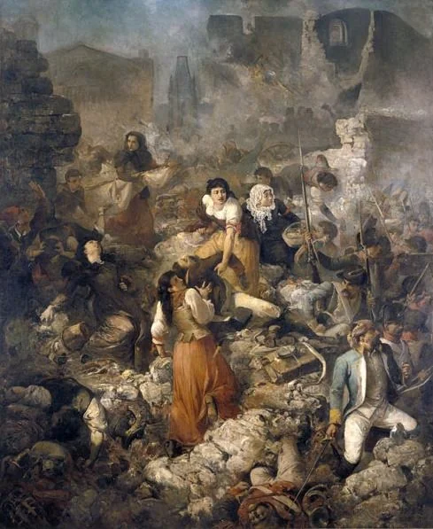 The Santa Bàrbara company, by Ramon Martí Alsina, oil, 1896