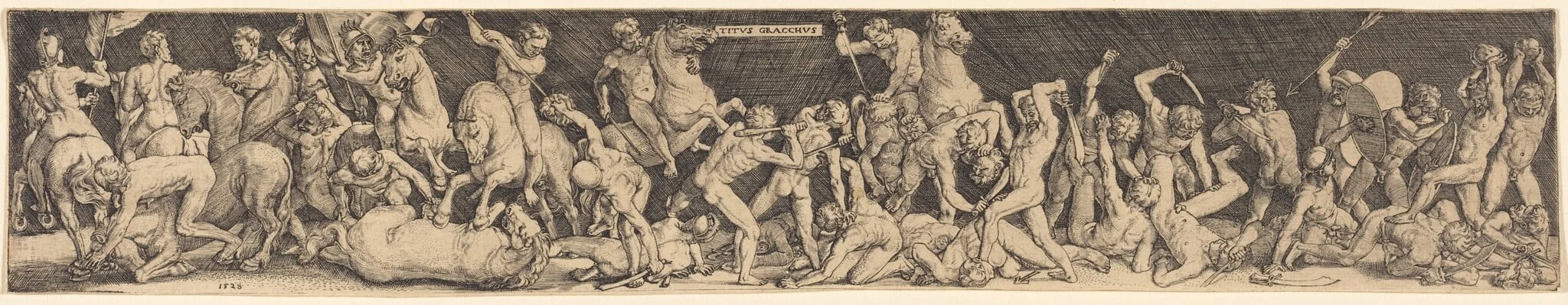 Titus Gracchus, by Barthel Beham, ink, 1528