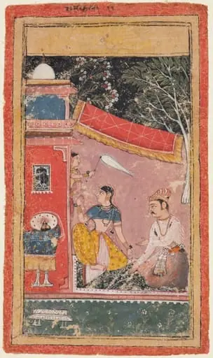 Lovers on a Terrace: Ramakali Ragini of Hindol, from a Bundi Ragamala