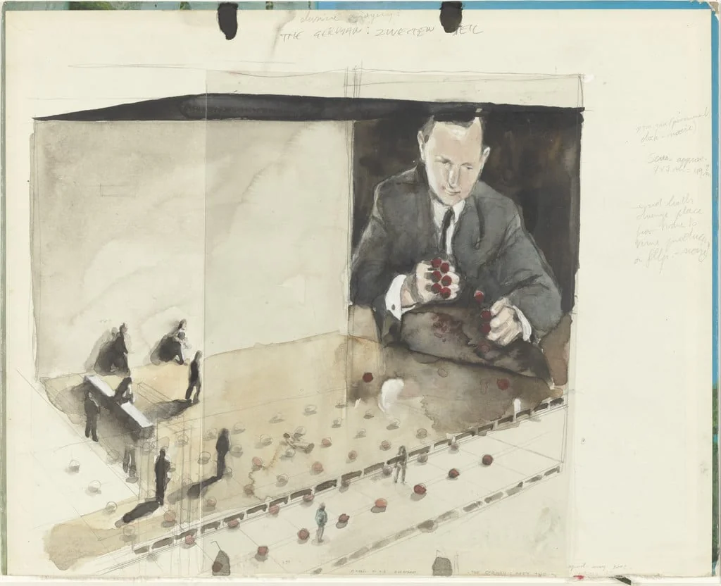 Untitled, by Michaël Borremans, oil, 2002