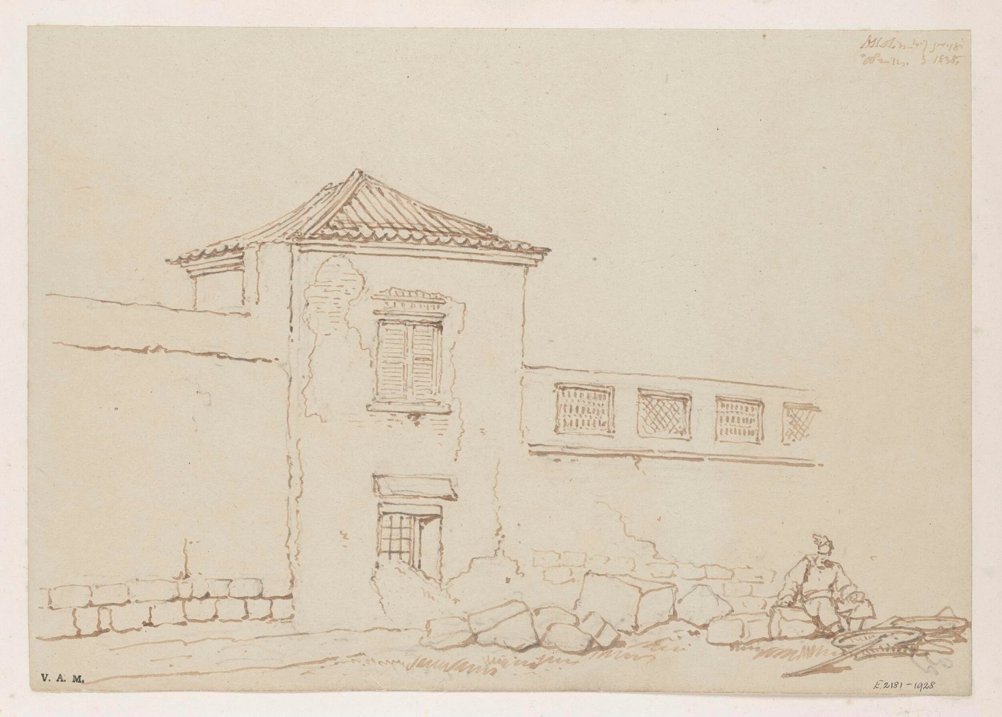 A building in Macau, by George Chinnery, 10