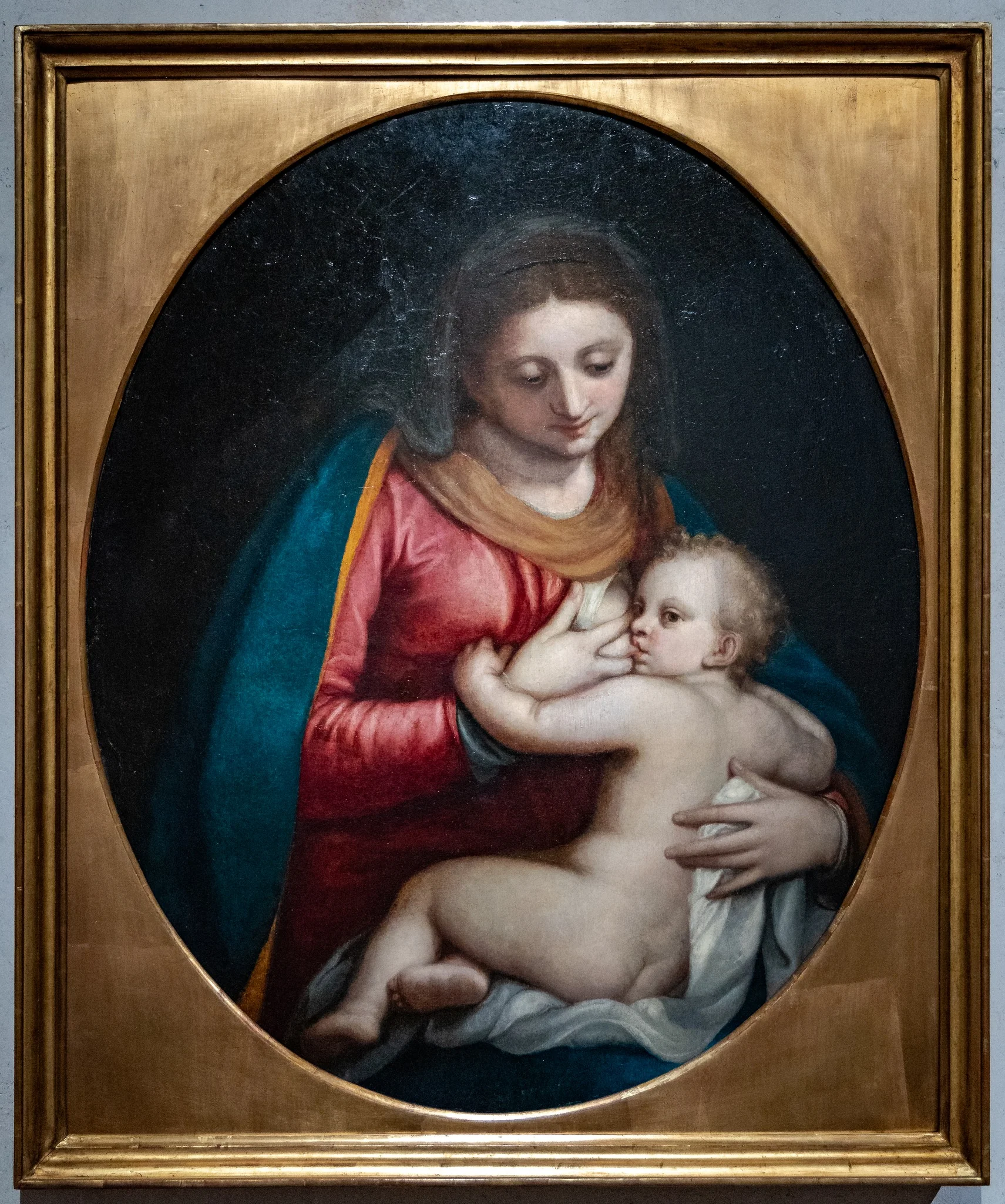 Madonna Suckling the Infant Christ, by Sofonisba Anguissola, oil, 1600
