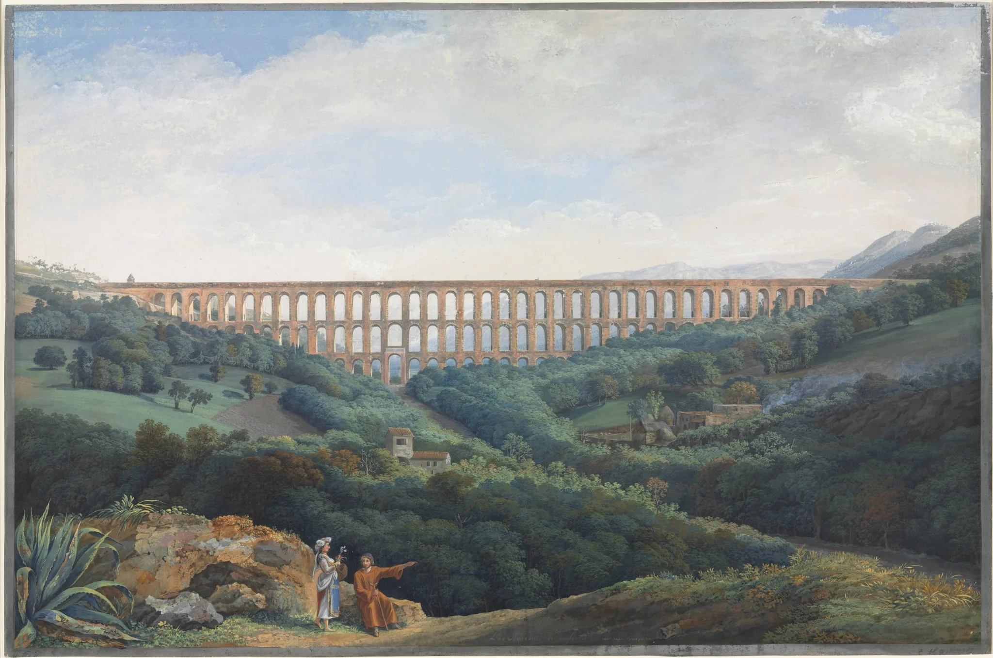 The Aqueducts at Caserta, by Carl Ludwig Hackert, 1789