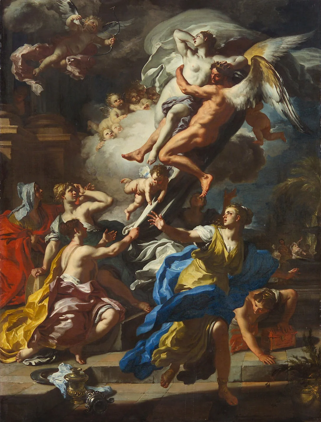 Boreas is robbing Orethyia