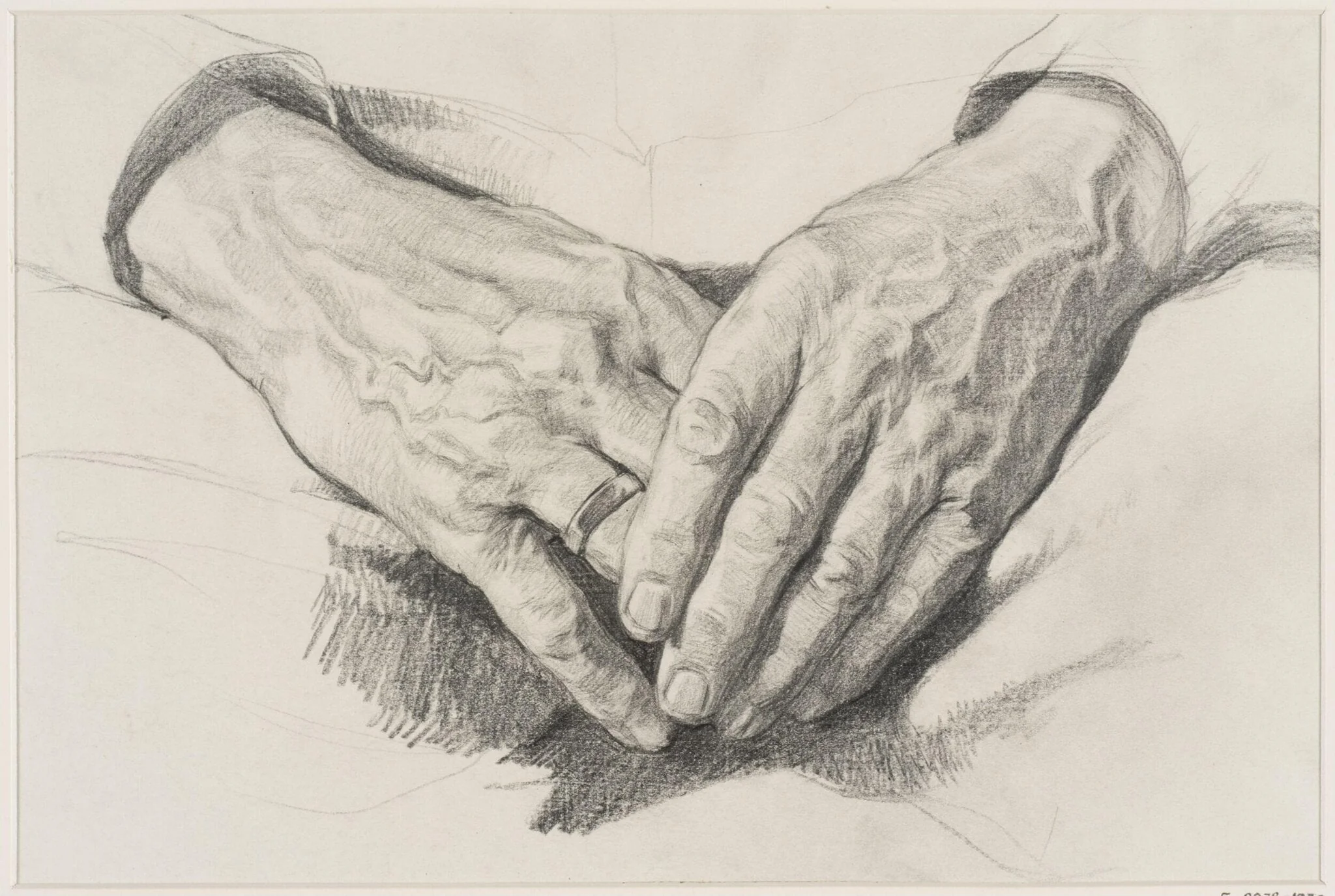 Study of Hands, by Wilhelm Leibl, 1864